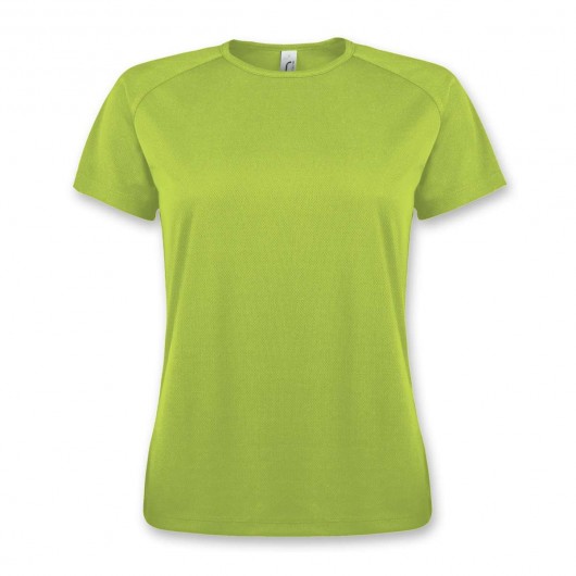 SOLS Sporty Womens Tshirts Apple Green